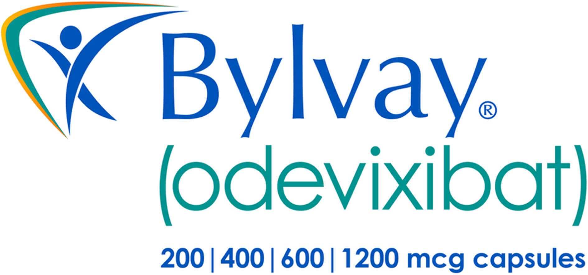 Bylvay (odevixibat) 200, 400, 600, 1200 mcg capsules logo