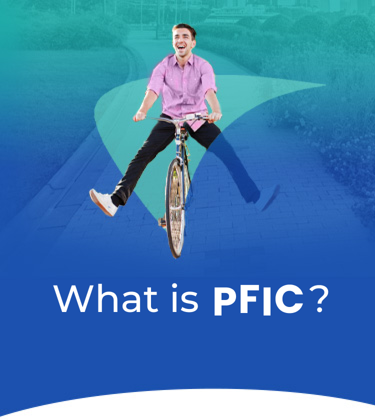 What is PFIC? Picture of young man riding a bike.