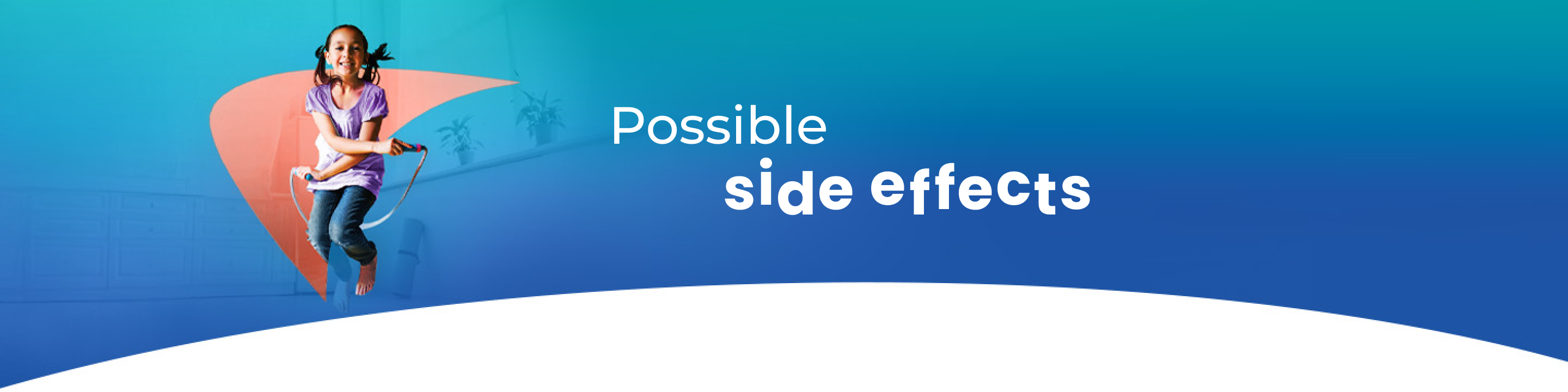 Possible side effects for Alagille syndrome. Image of a young girl jumping rope.